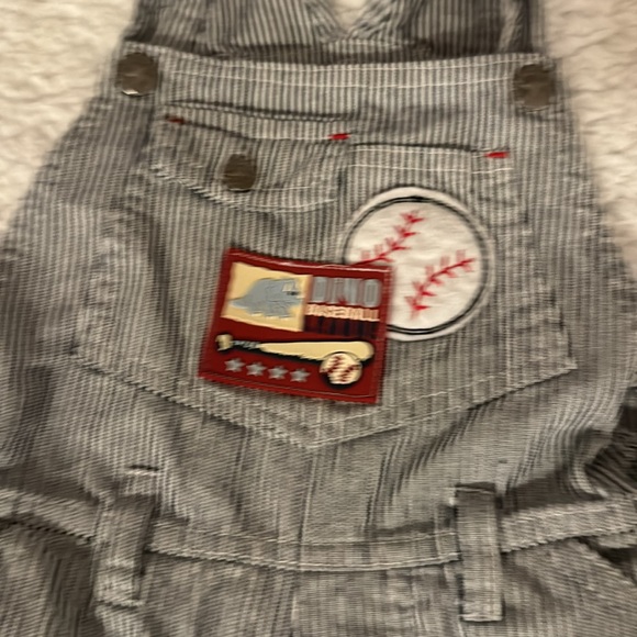 Baseball toddler overalls - Picture 2 of 5